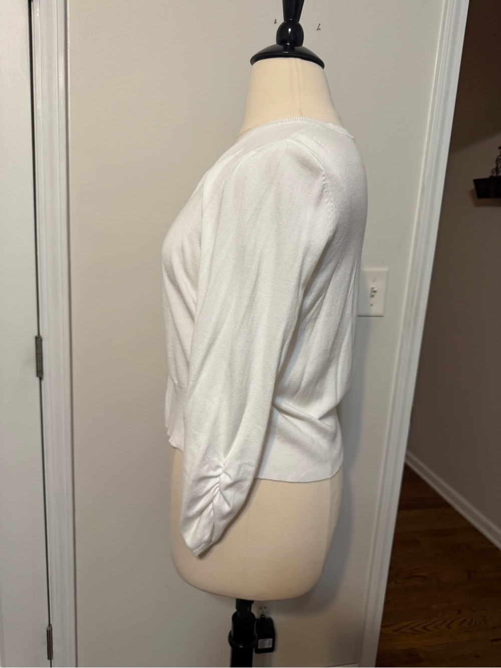 Cato White Knit Button Cardigan - Picture 5 of 6